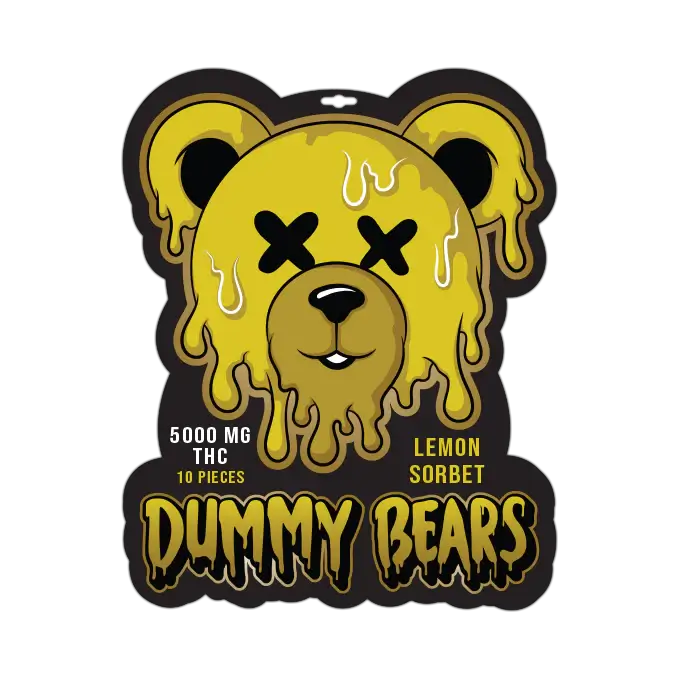 Dummy Bears 5000mg THC - Lemon Sorbet Gummies photo 1
