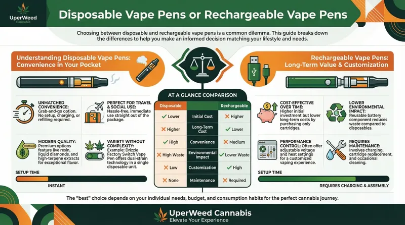 Infographic: Disposable Vape Pens or Rechargeable Vape Pens