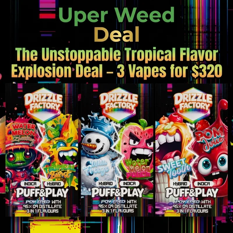 The Unstoppable Tropical Flavor Explosion Deal – 3 Vapes for $320 photo 1