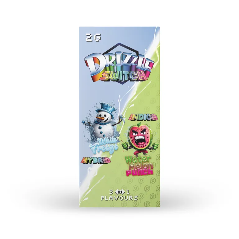 Drizzle 2g Switch Vape 3-in-1 (White Freeze & Watermelon Punch) photo 1