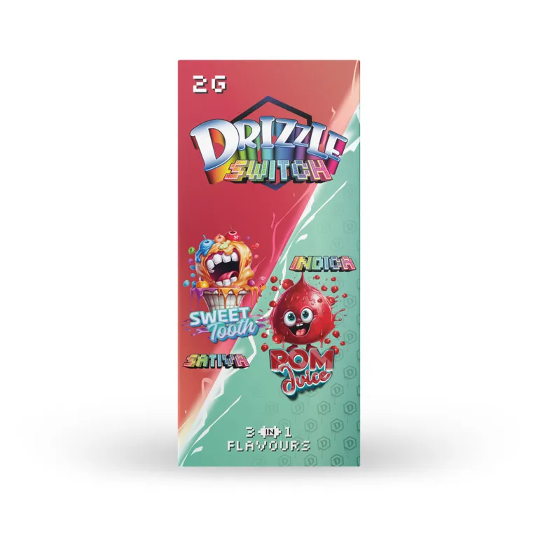 Drizzle 2g Switch Vape 3-in-1 (Sweet Tooth & POM Juice) photo 1
