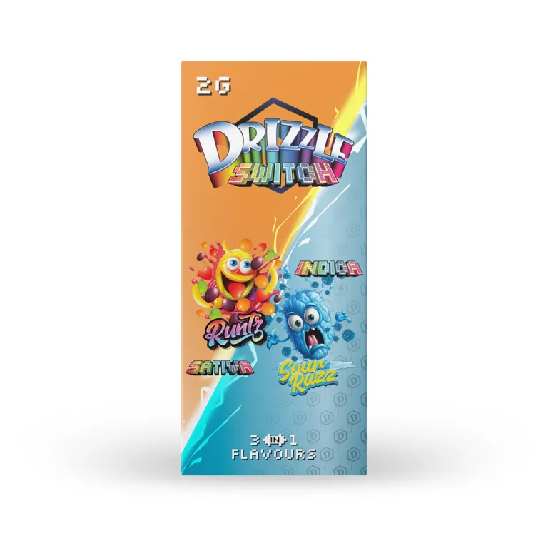 Drizzle 2g Switch Vape 3-in-1 (Runtz & Sour Razz) photo 1
