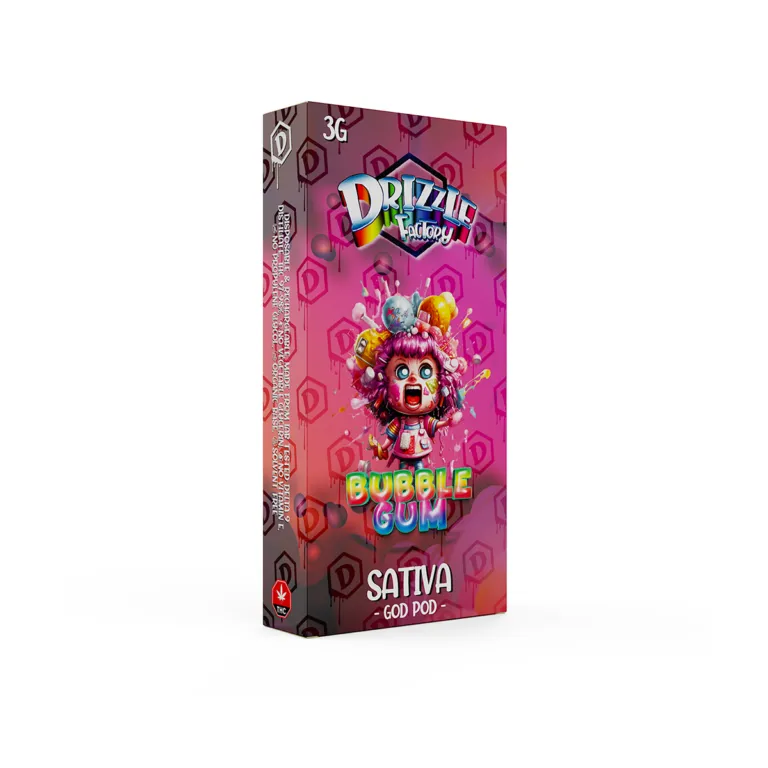 Bubble Gum - Drizzle Factory Vape 3g Premium Disposable Vape photo 2