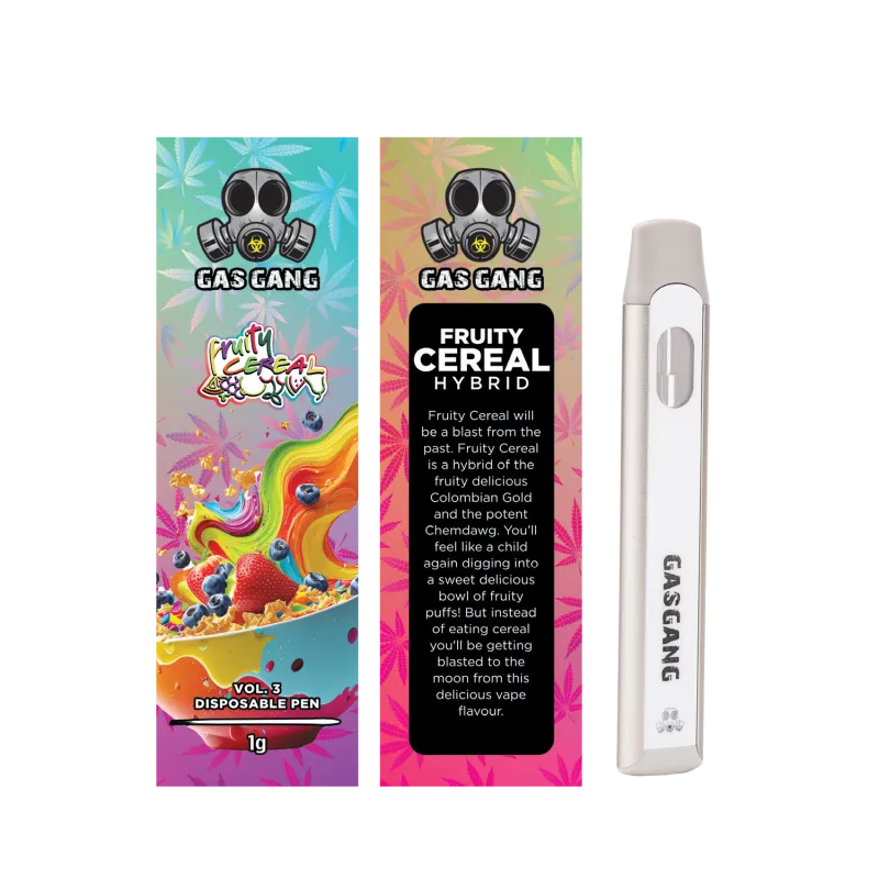 Fruity Cereal Gas Gang 1g THC Vape Pen photo 1