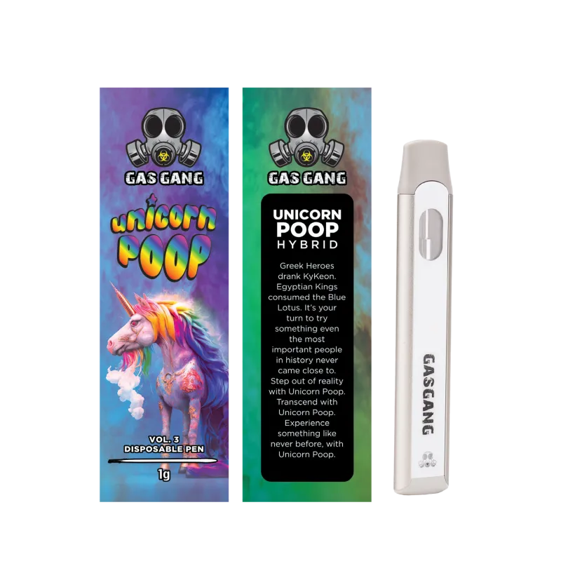 Unicorn Poop Gas Gang 1g THC Vape Pen photo 1