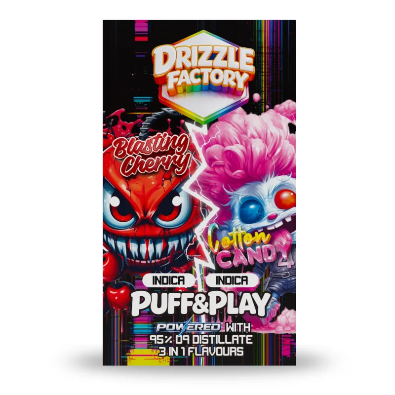 Blasting Cherry/Cotton Candy - Puff & Play 6g Vape photo 1