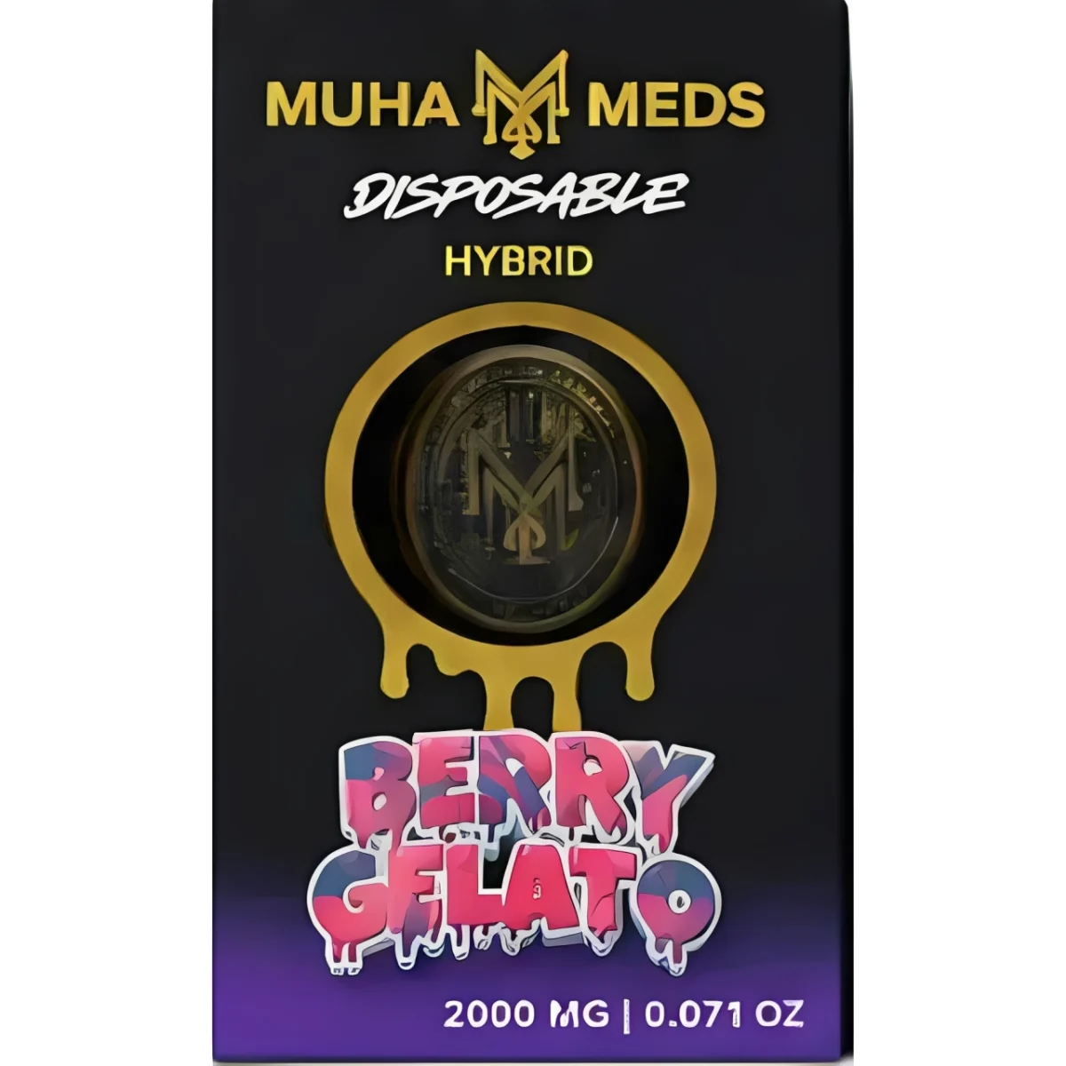 Muha Meds - 2000mg Vape Pen - Berry Gelato photo 1