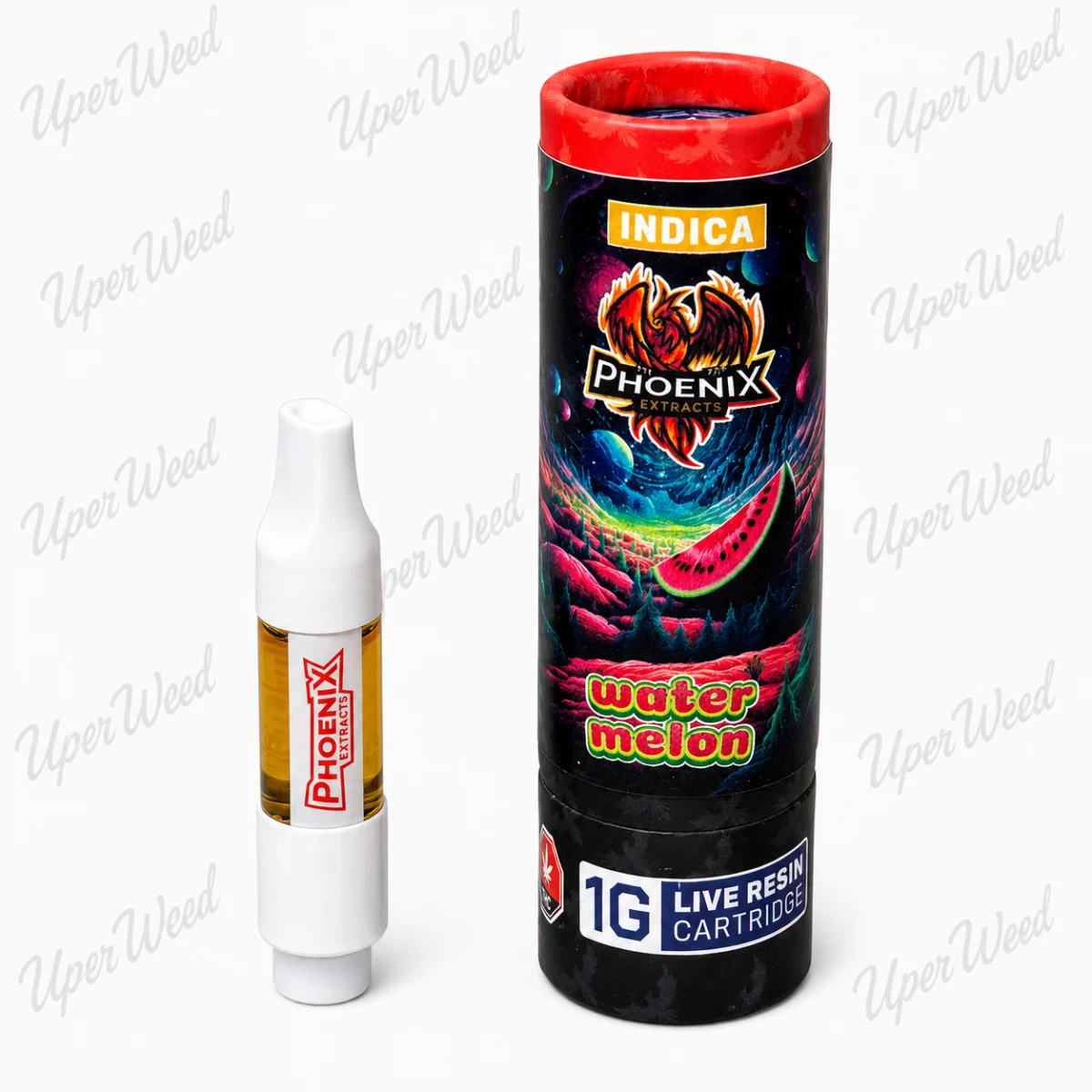 Phoenix Indica - Water Melon OG 1g Live Resin Vape Cartridge photo 1