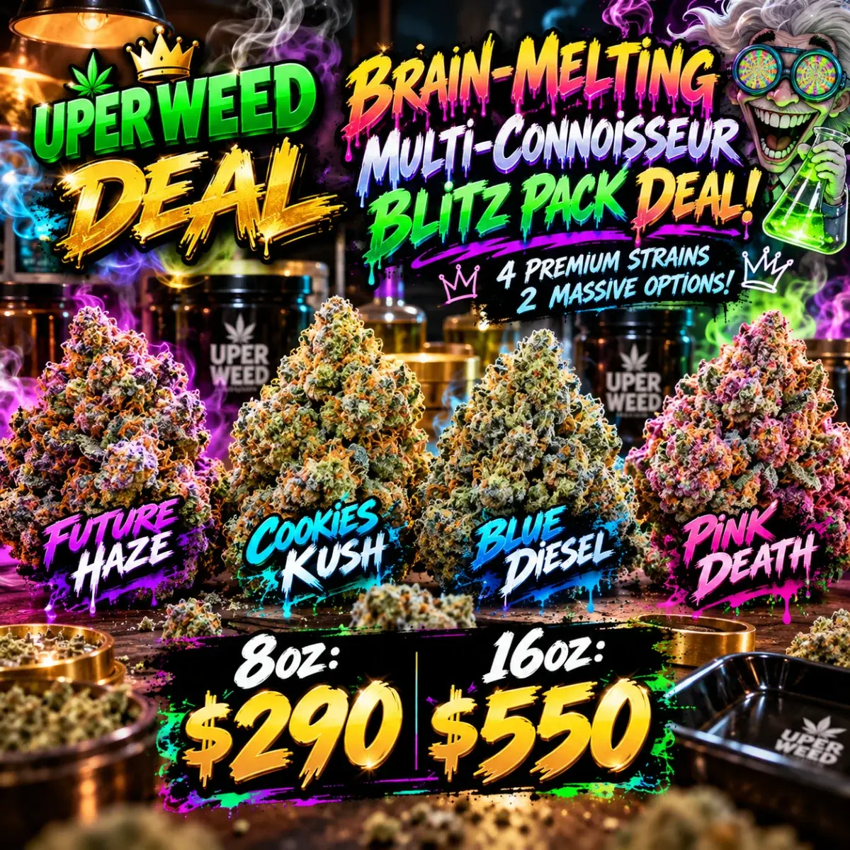 Brain-Melting Multi-Connoisseur Blitz Pack Deal! [ 8oz: $290 | 16oz: $550 ] photo 1